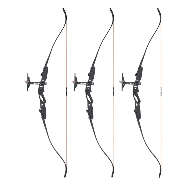 Black Lightweight Magnesium Alloy Riser Recurve Bow - Maple Core Fiberglass Limbs, 30" Max Draw, 280+ FPS Speed - Hunting & Competition Bow for Adults & Teens