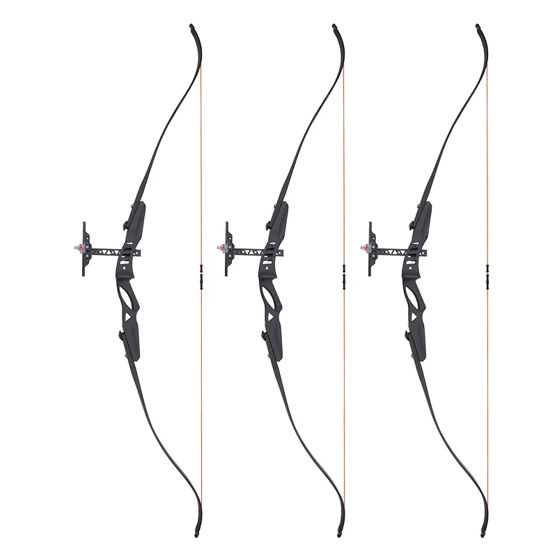 Black Lightweight Magnesium Alloy Riser Recurve Bow - Maple Core Fiberglass Limbs, 30" Max Draw, 280+ FPS Speed - Hunting & Competition Bow for Adults & Teens