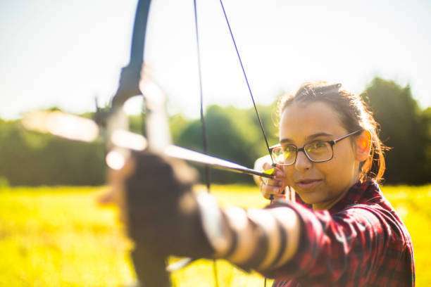 practicing compound bow