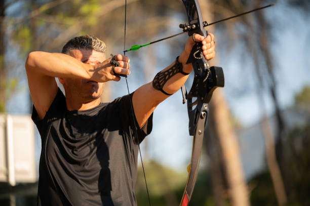 showing compound bow