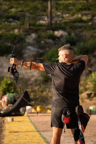 showing compound bow